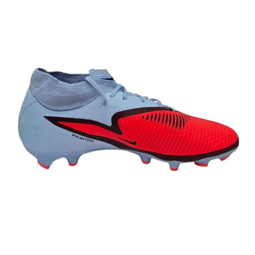 Nike Phantom 6 High Academy FG/MG Soccer Cleats Men's 9.5 Blue Red HQ2278-400